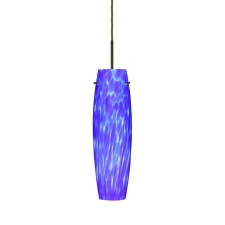 Besa Lighting-Besa Tutu Pendant 1BT Blue Cloud Bronze 1x40W G9-1BT-412186-HAL-BR